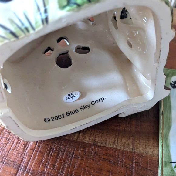 Blue Sky 2000 Kitty’s Treehouse Heather Goldminc Tealight w/plate Last Chance - Picture 5 of 6